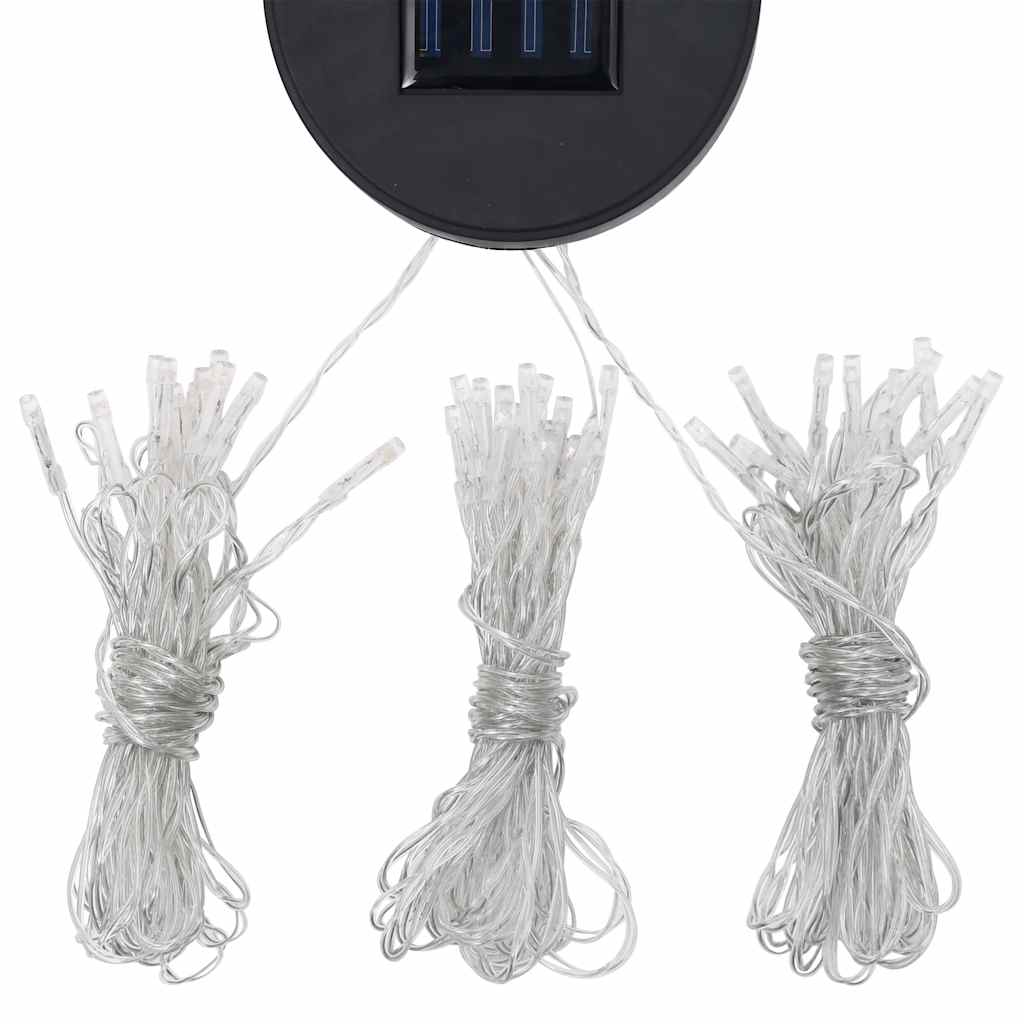 Sjenica s LED svjetlosnim trakama 3 x 3 m crvena boja vina