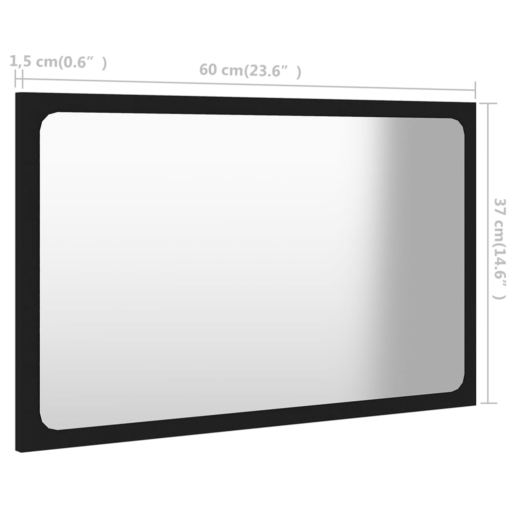 Set kupaonskog namještaja od iverice crni