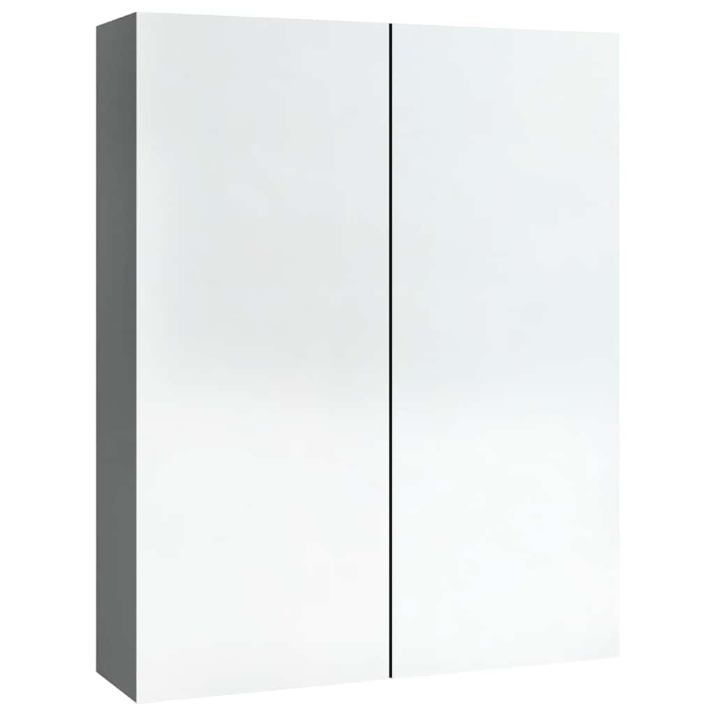 Kupaonski ormarić s ogledalom 60x15x75 cm MDF antracit