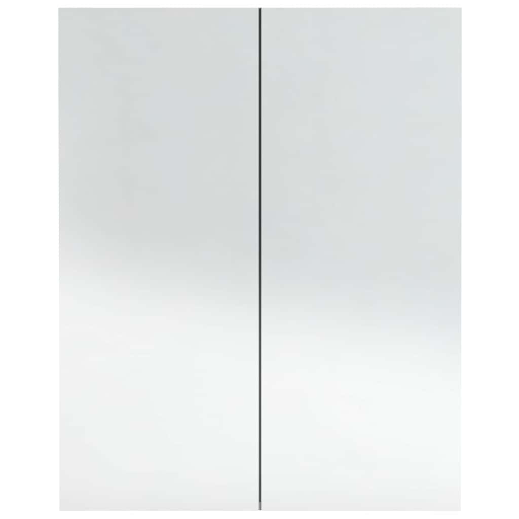 Kupaonski ormarić s ogledalom 60x15x75 cm MDF antracit