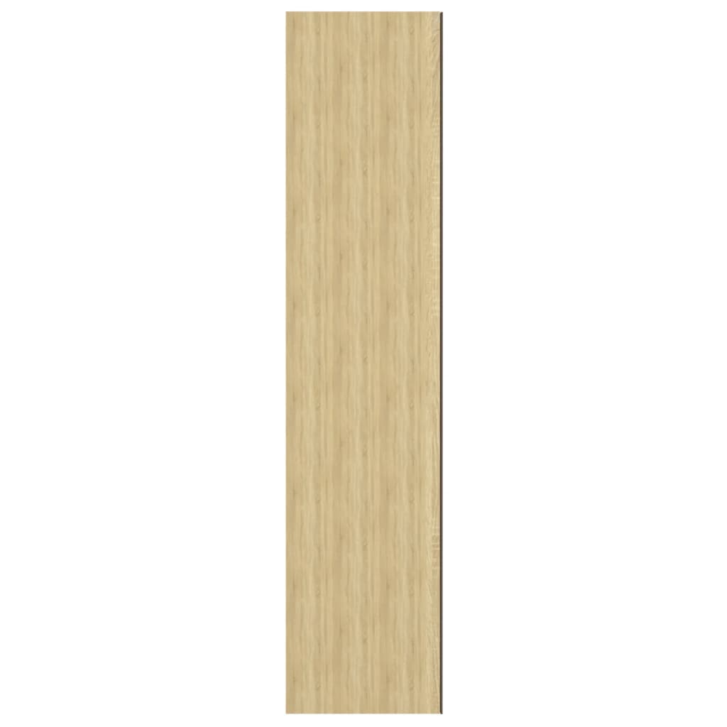 Kupaonski ormarić s ogledalom 60x15x75 cm MDF bijeli i hrast