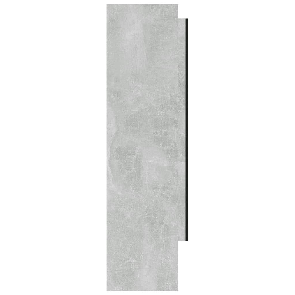 Kupaonski ormarić s ogledalom 80 x 15 x 60 cm MDF boja betona