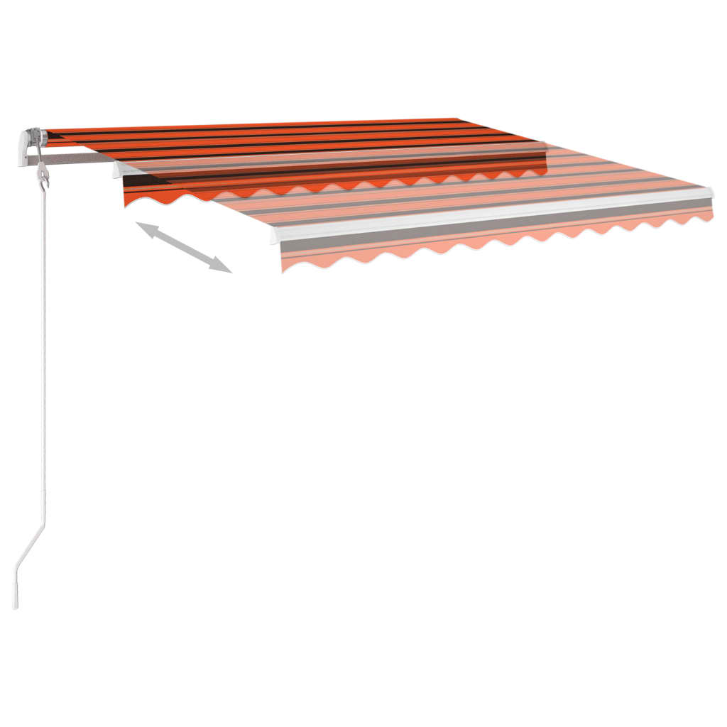 Tenda na automatsko uvlačenje 300 x 250 cm narančasto-smeđa