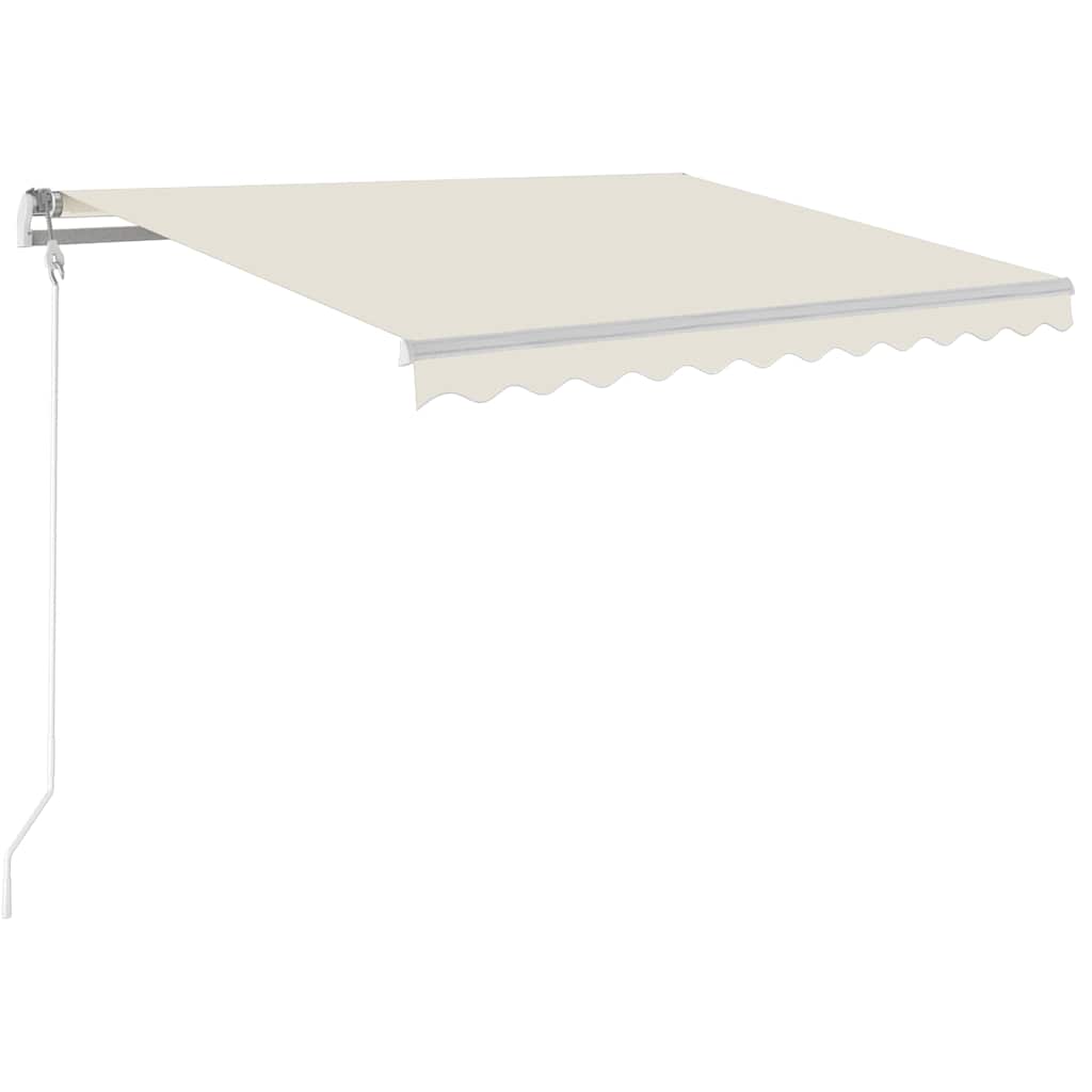Automatska tenda sa senzorom za vjetar LED 300x250 cm krem