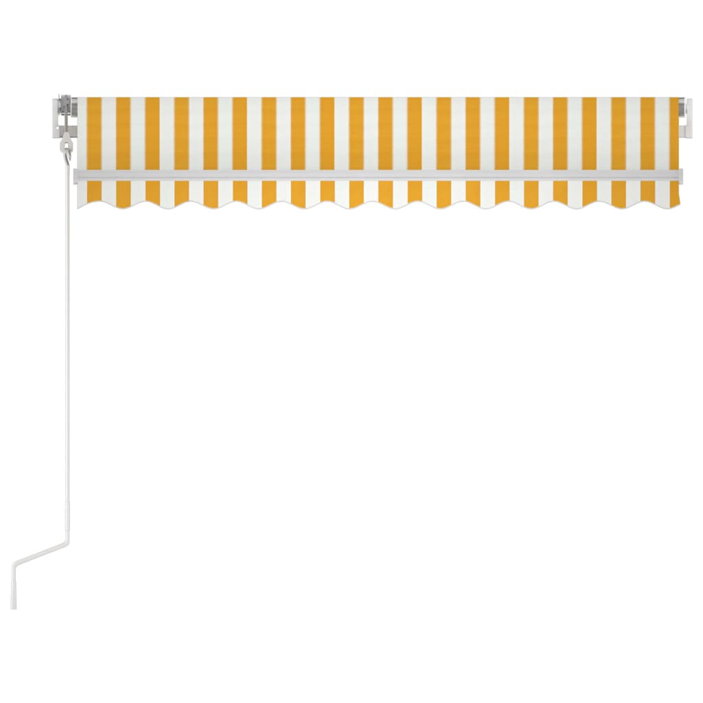 Automatska tenda sa senzorom LED 350x250 cm žuto-bijela