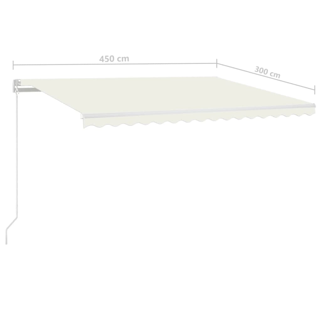 Tenda na ručno uvlačenje 450 x 300 cm krem