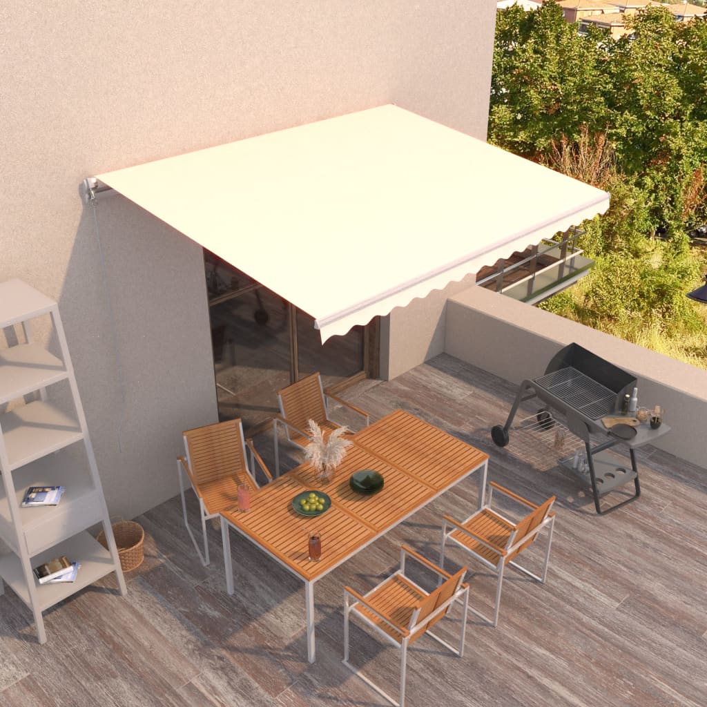 Tenda na ručno uvlačenje 450 x 300 cm krem
