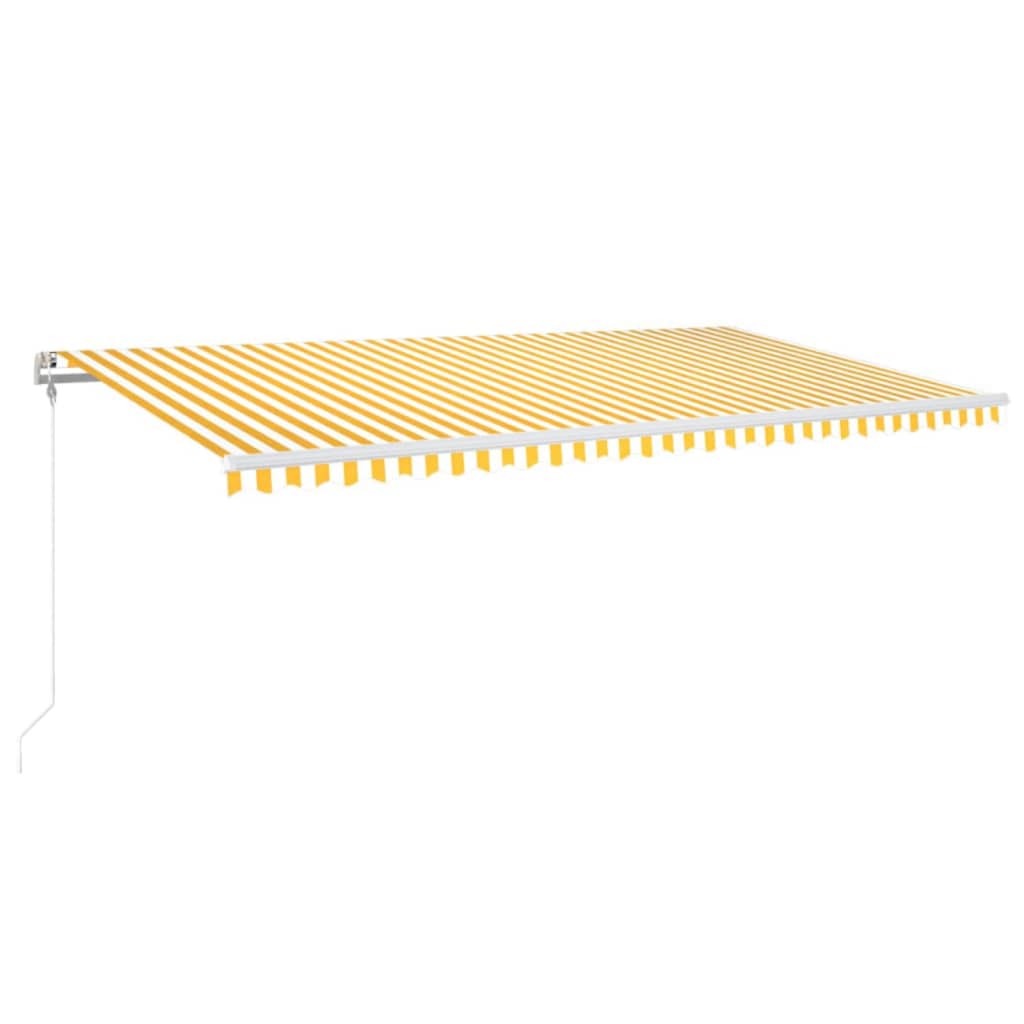 Automatska tenda sa senzorom LED 600 x 300 cm žuto-bijela