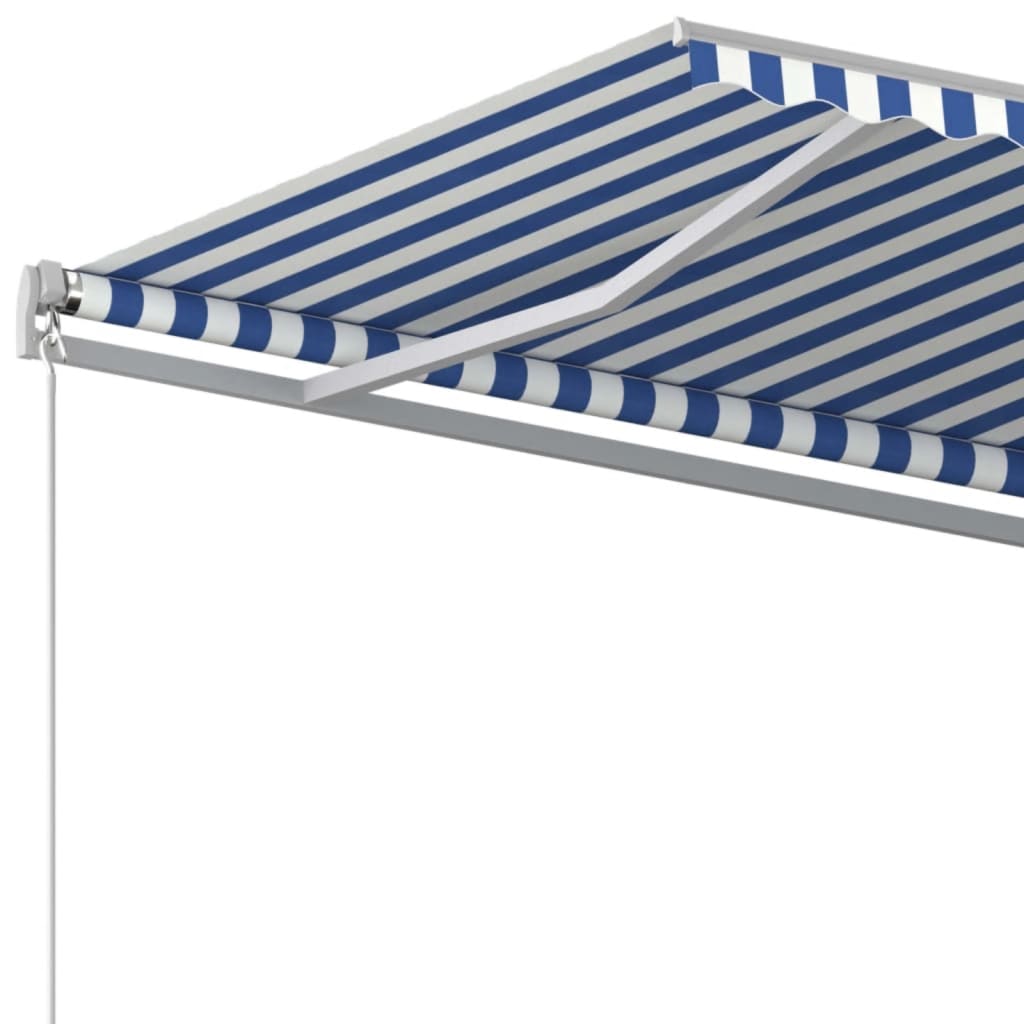 Tenda na ručno uvlačenje 400 x 350 cm plavo-bijela