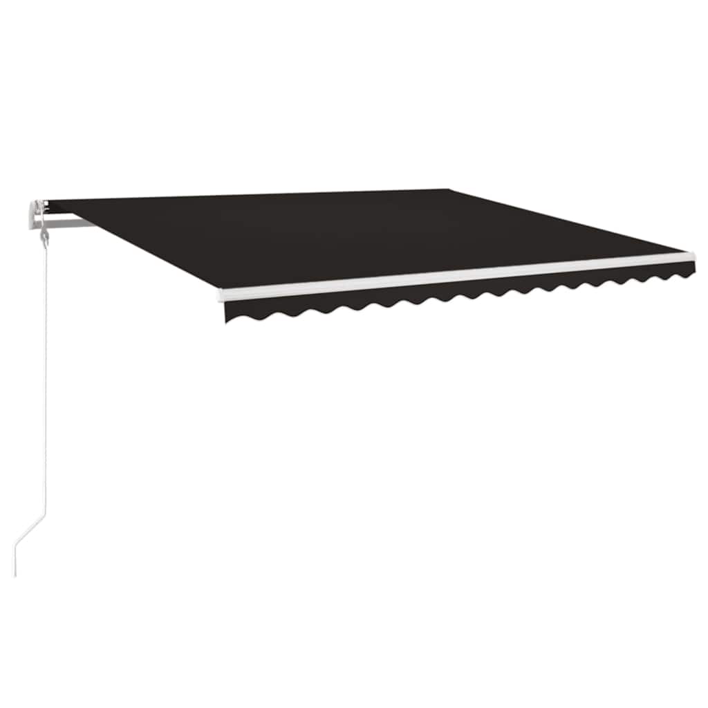 Automatska tenda sa senzorom za vjetar LED 400x350 cm antracit