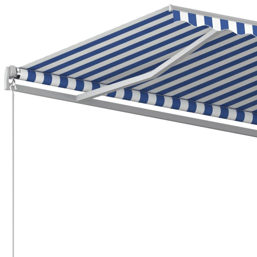 Tenda na ručno uvlačenje 500 x 350 cm plavo-bijela