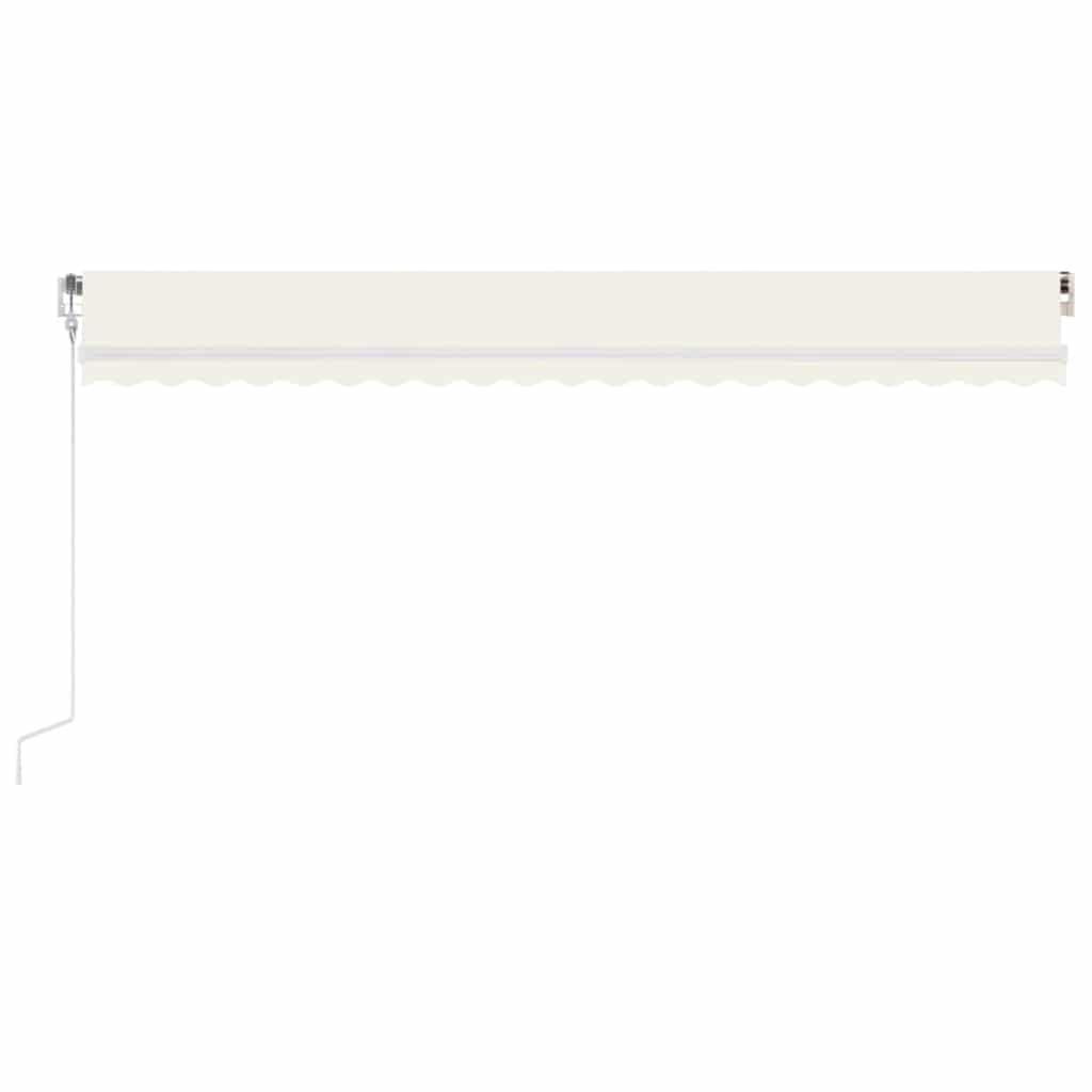 Automatska tenda sa senzorom za vjetar LED 500x350 cm krem