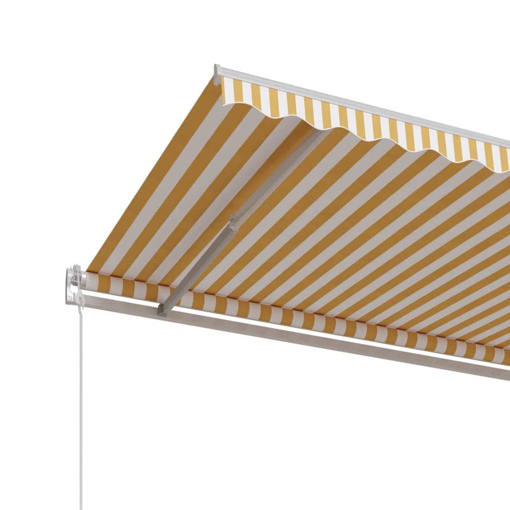 Tenda na automatsko uvlačenje 600x350 cm žuto-bijela
