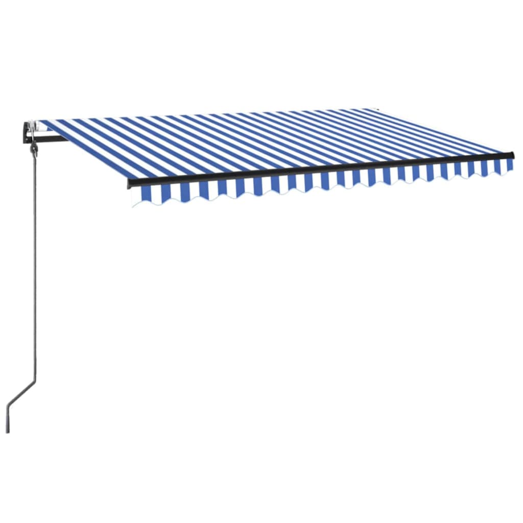 Automatska tenda sa senzorom LED 300x250 cm plavo-bijela