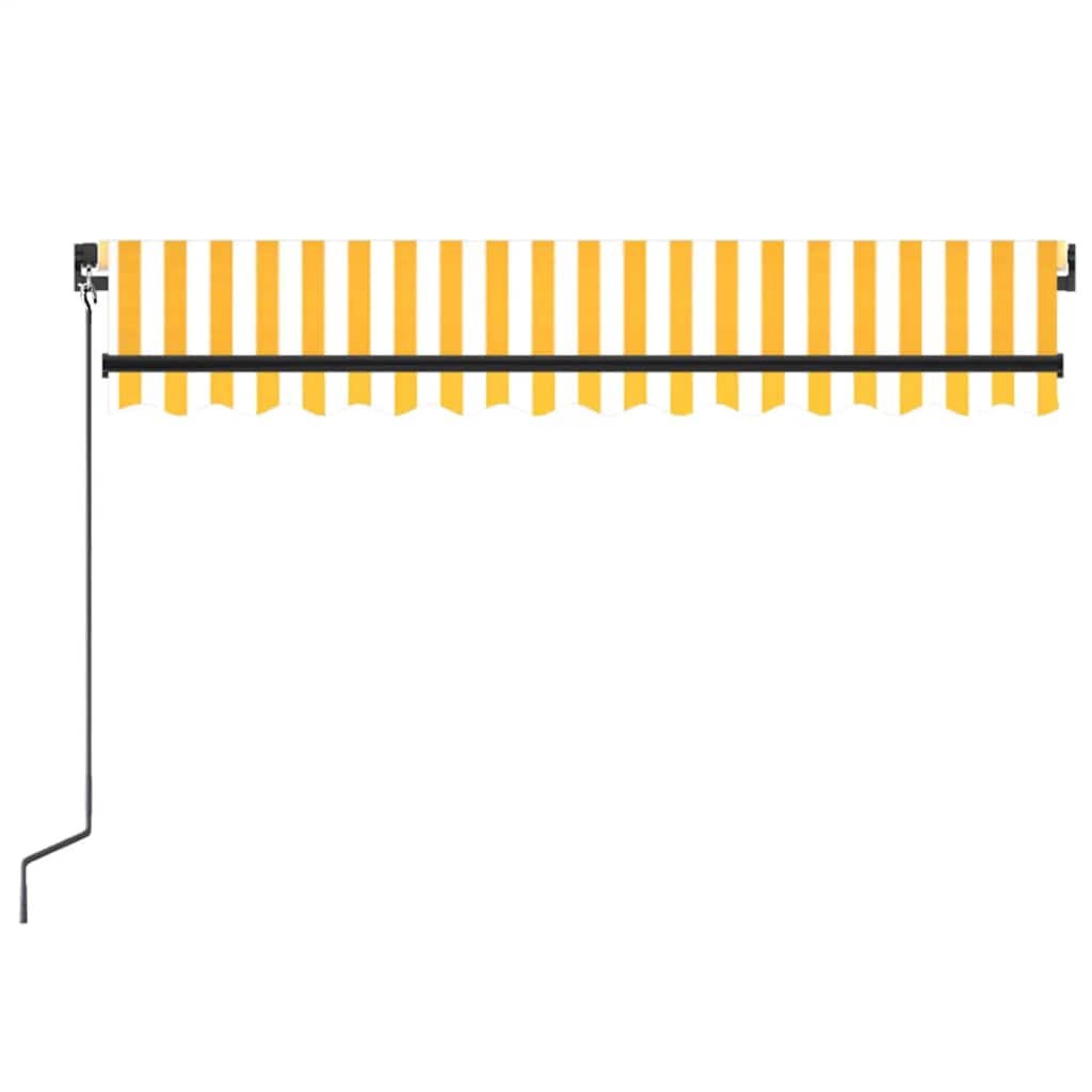 Tenda na ručno uvlačenje 350 x 250 cm žuto-bijela