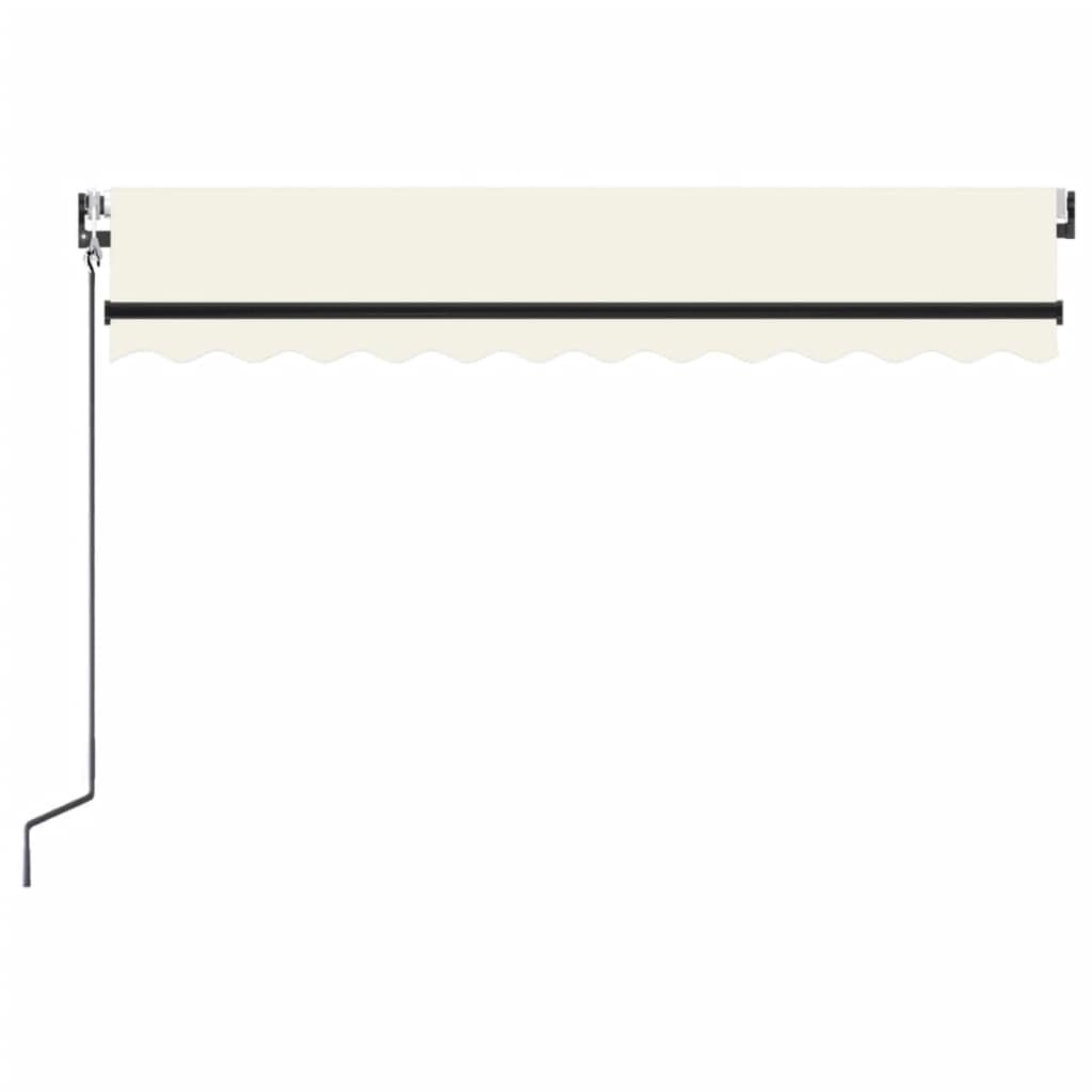 Automatska tenda sa senzorom za vjetar LED 350x250 cm krem