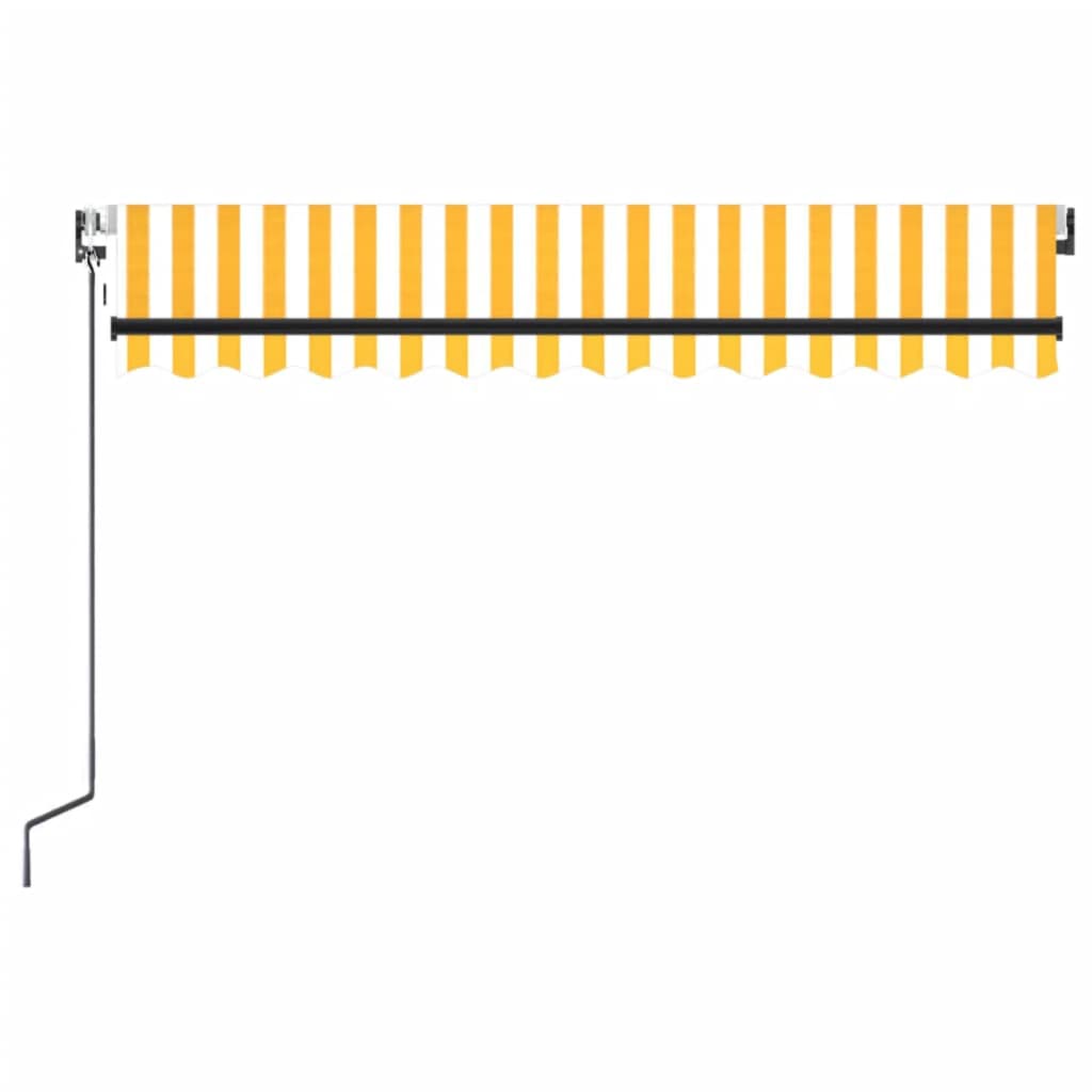 Automatska tenda sa senzorom LED 350x250 cm žuto-bijela