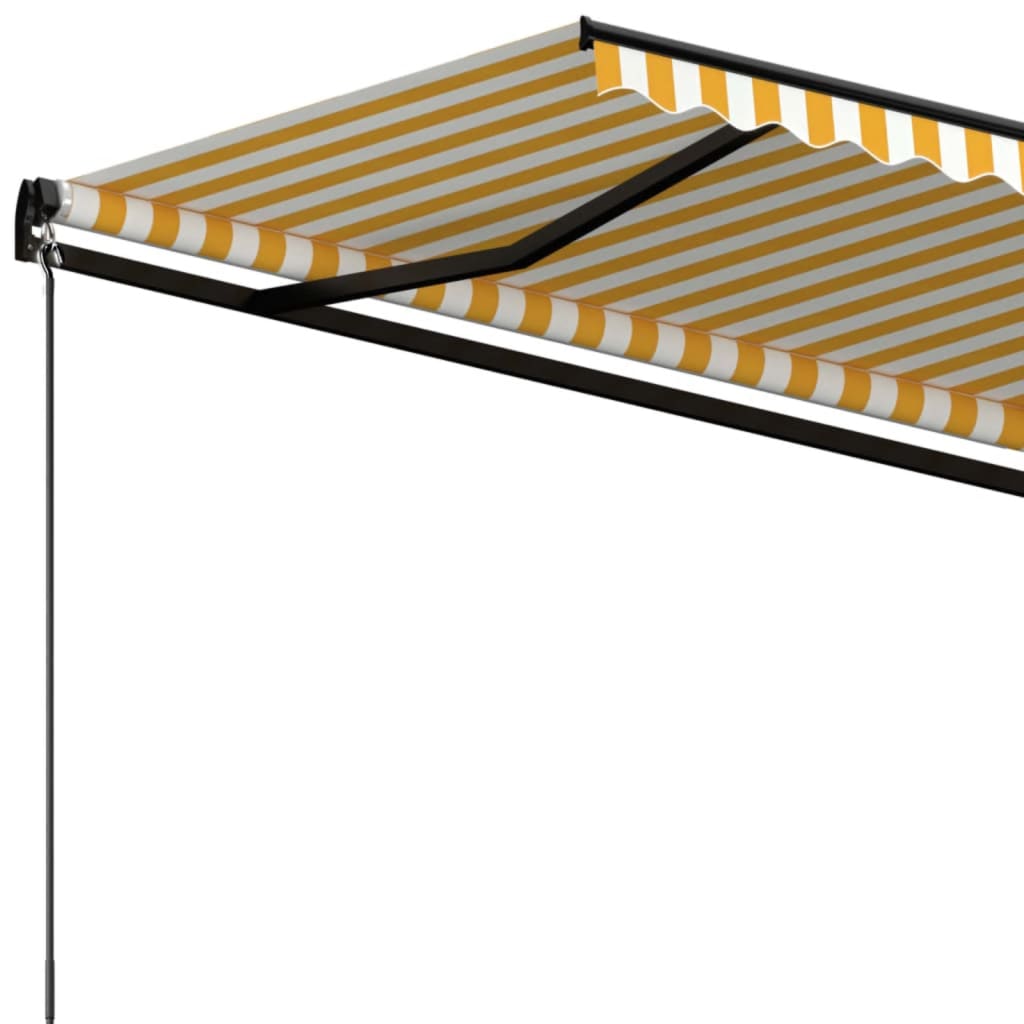 Tenda na ručno uvlačenje 500 x 300 cm žuto-bijela