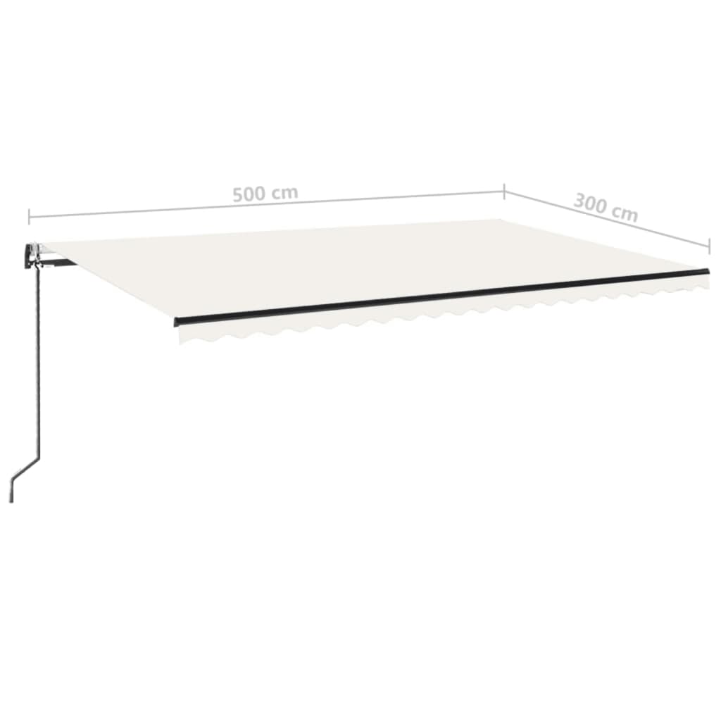 Tenda na automatsko uvlačenje 500x300 cm krem