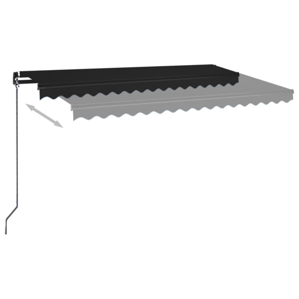 Tenda na ručno uvlačenje 400 x 350 cm antracit