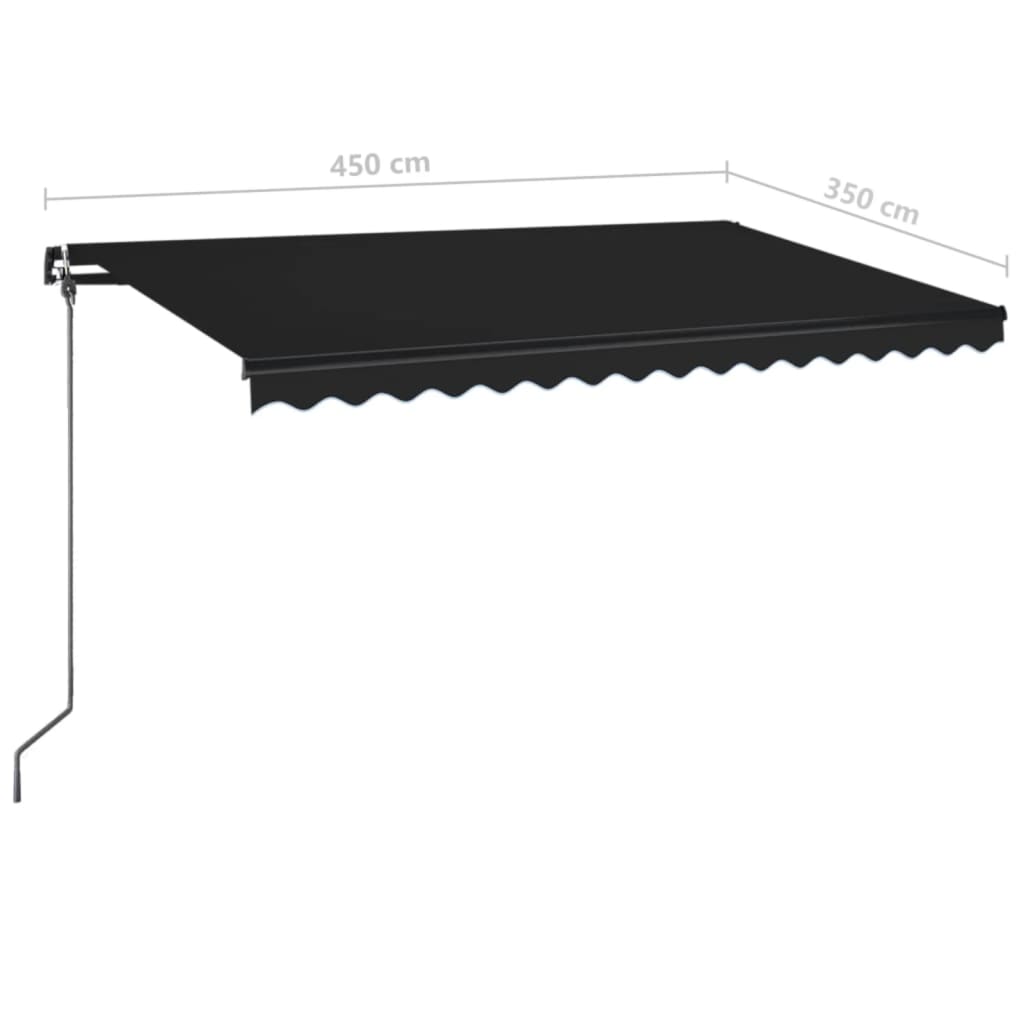 Tenda na ručno uvlačenje 450 x 350 cm antracit