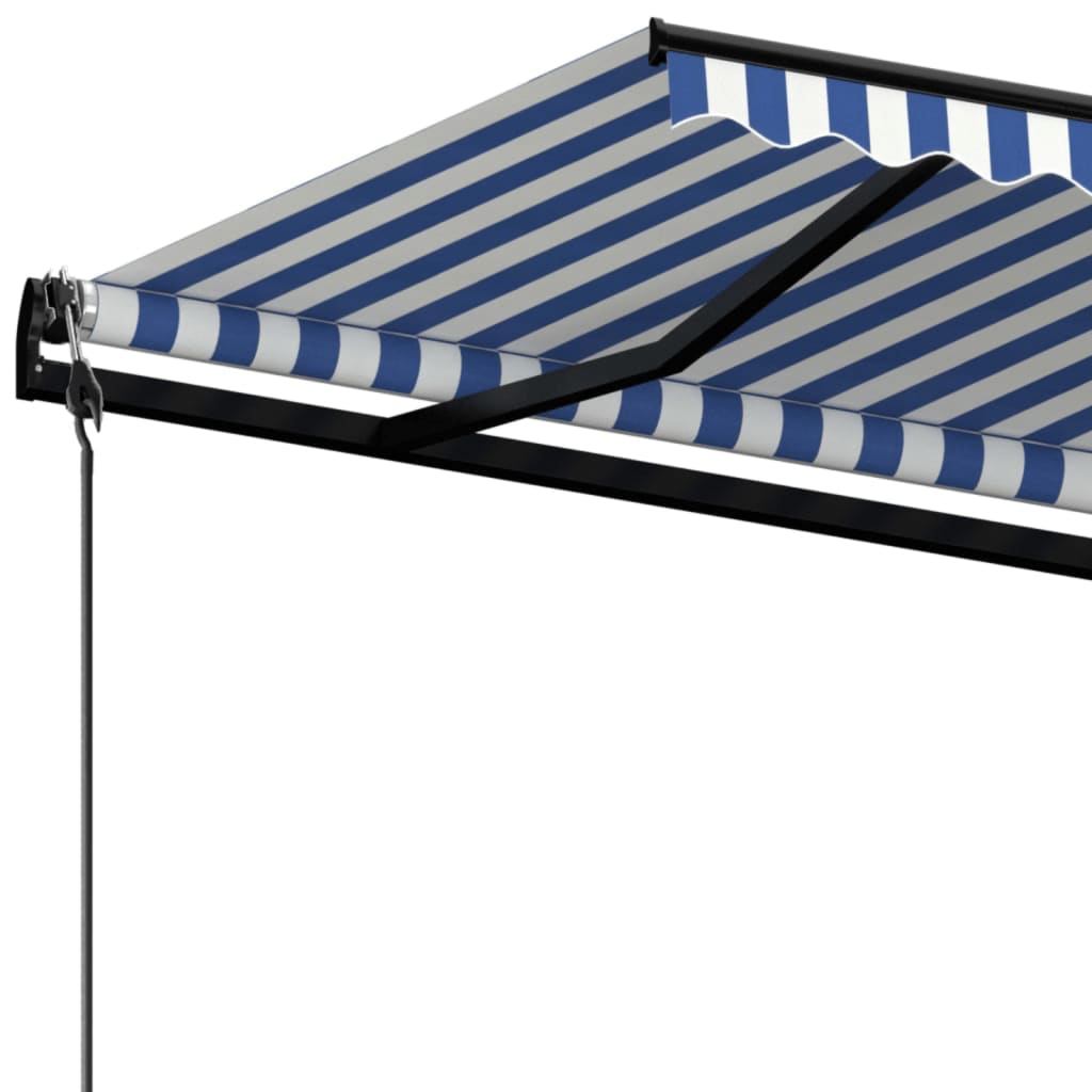 Tenda na automatsko uvlačenje 450 x 350 cm plavo-bijela