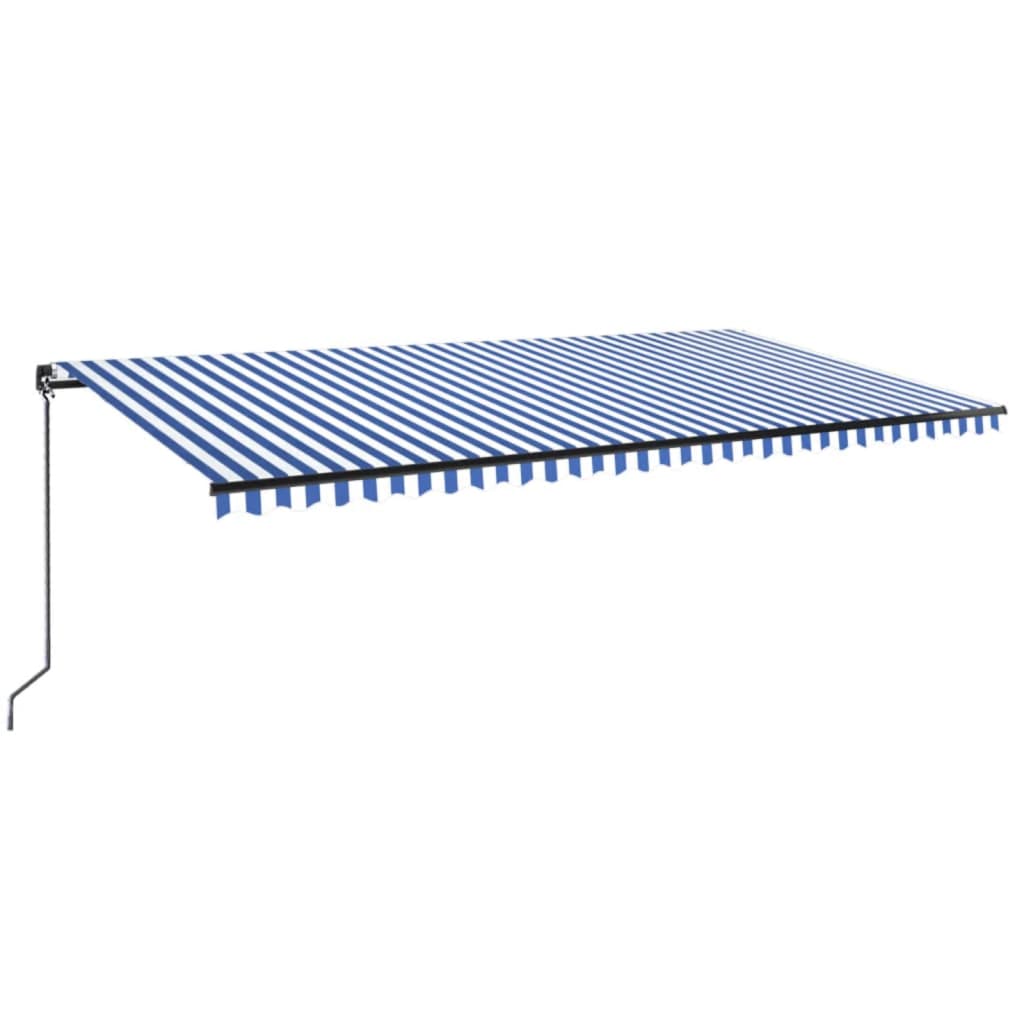 Tenda na ručno uvlačenje 600 x 350 cm plavo-bijela
