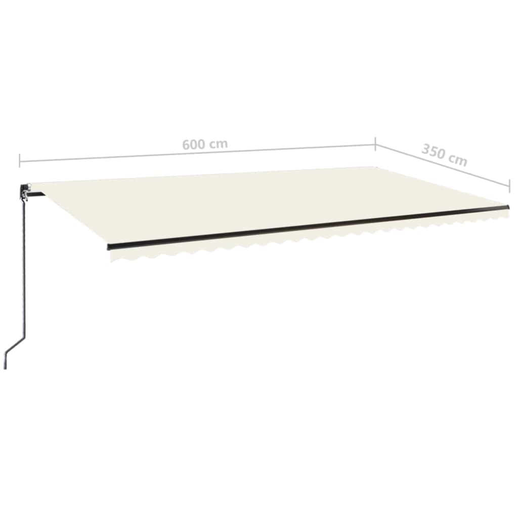 Tenda na ručno uvlačenje 600 x 350 cm krem