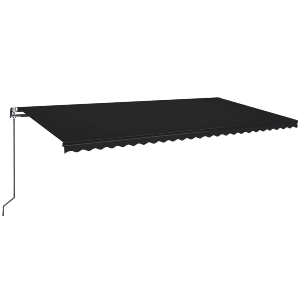 Automatska tenda sa senzorom za vjetar LED 600x350 cm antracit
