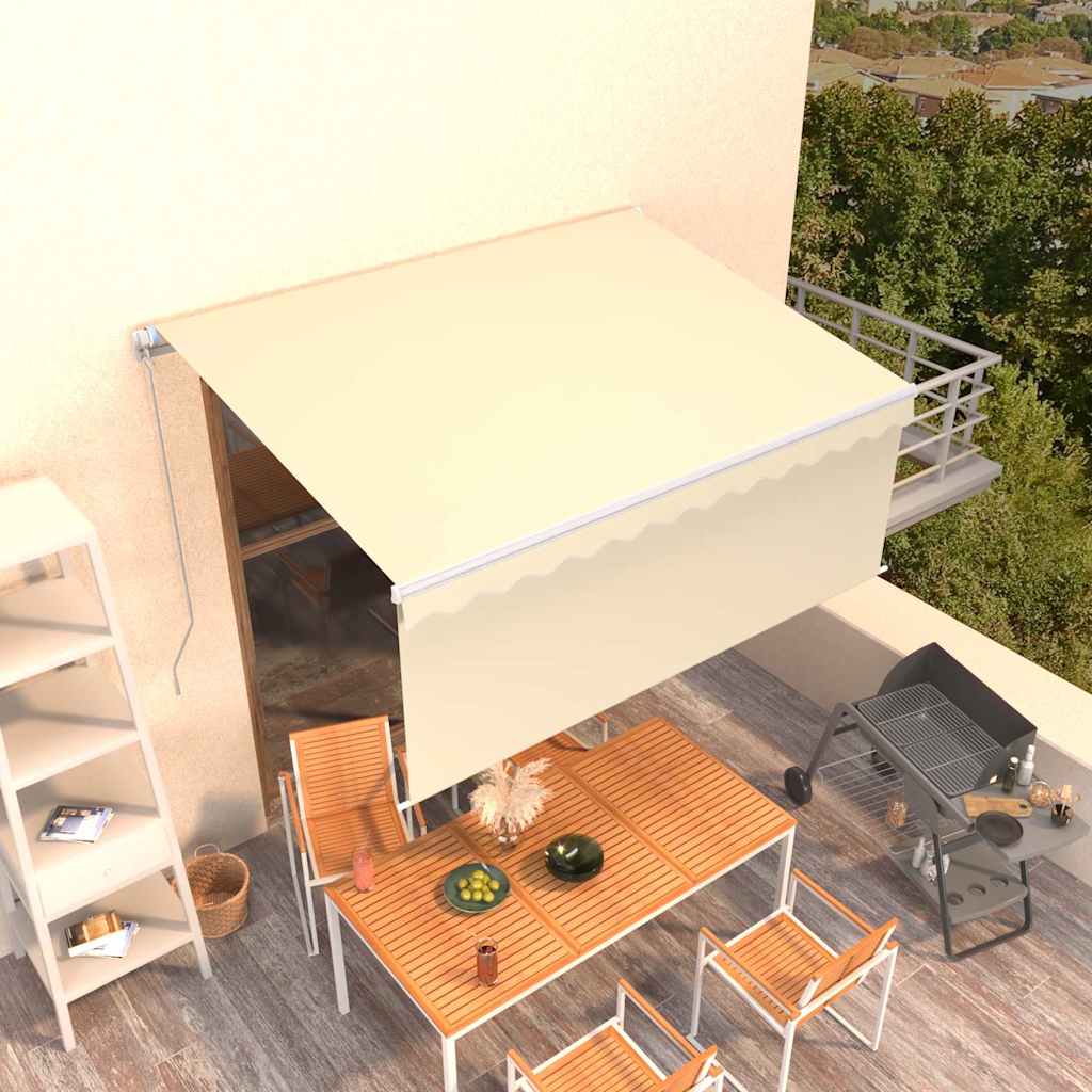 Tenda na ručno uvlačenje s roletom 3 x 2,5 m krem