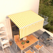 Automatska tenda na uvlačenje s roletom 3,5 x 2,5 m žuto-bijela