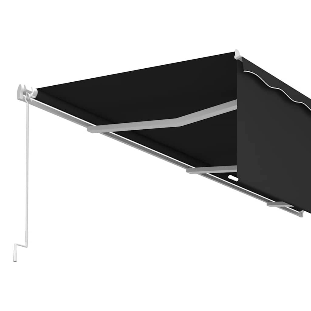 Tenda na ručno uvlačenje s roletom 6 x 3 m antracit