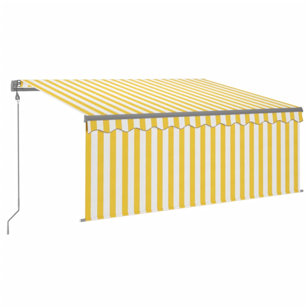 Automatska tenda na uvlačenje s roletom 3 x 2,5 m žuto-bijela