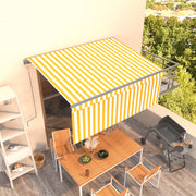 Automatska tenda na uvlačenje s roletom 3 x 2,5 m žuto-bijela