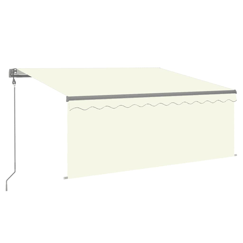 Automatska tenda s roletom i senzorom LED 3 x 2,5 m krem