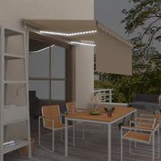 Automatska tenda s roletom i senzorom LED 3,5 x 2,5 m krem