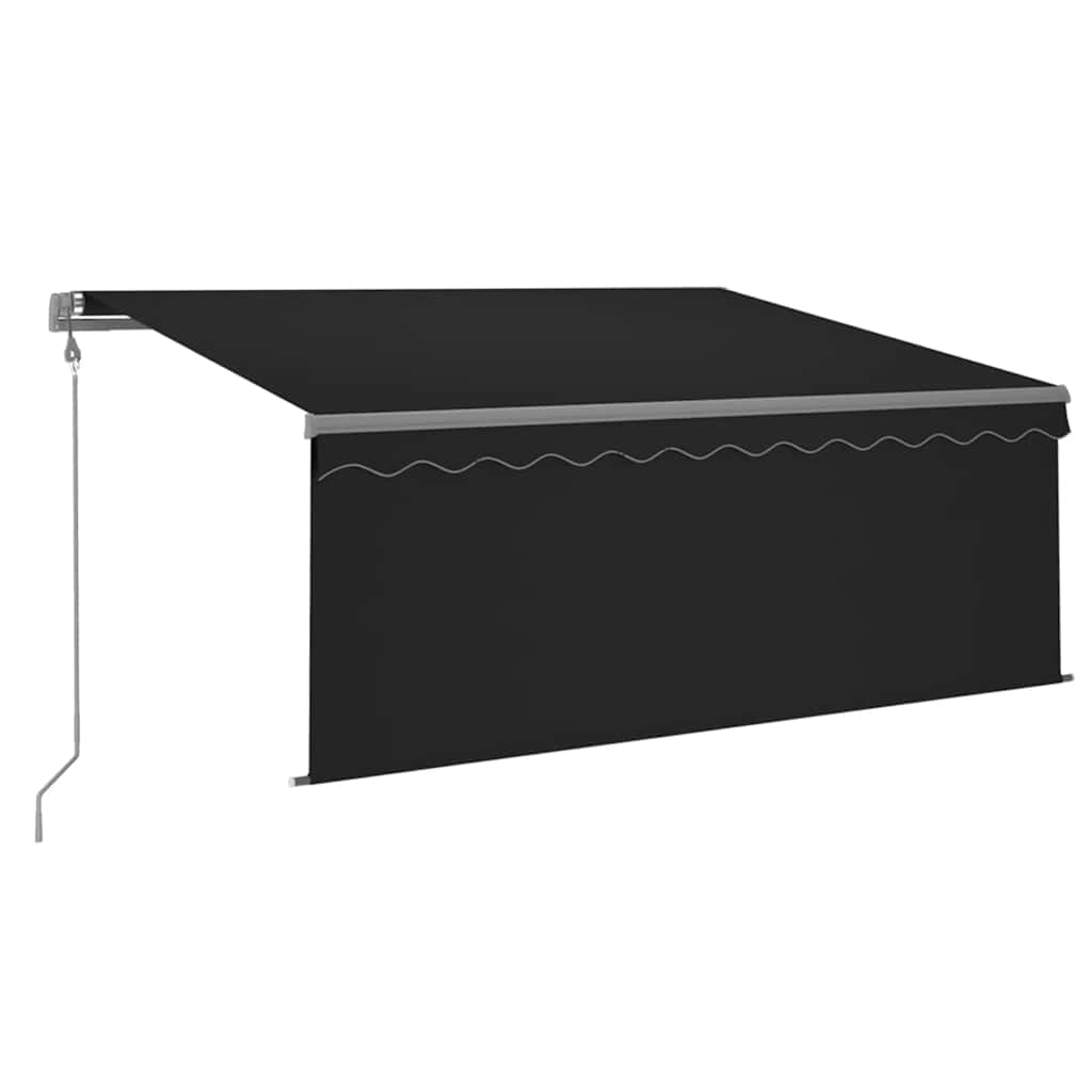 Automatska tenda s roletom i senzorom LED 3,5 x 2,5 m antracit