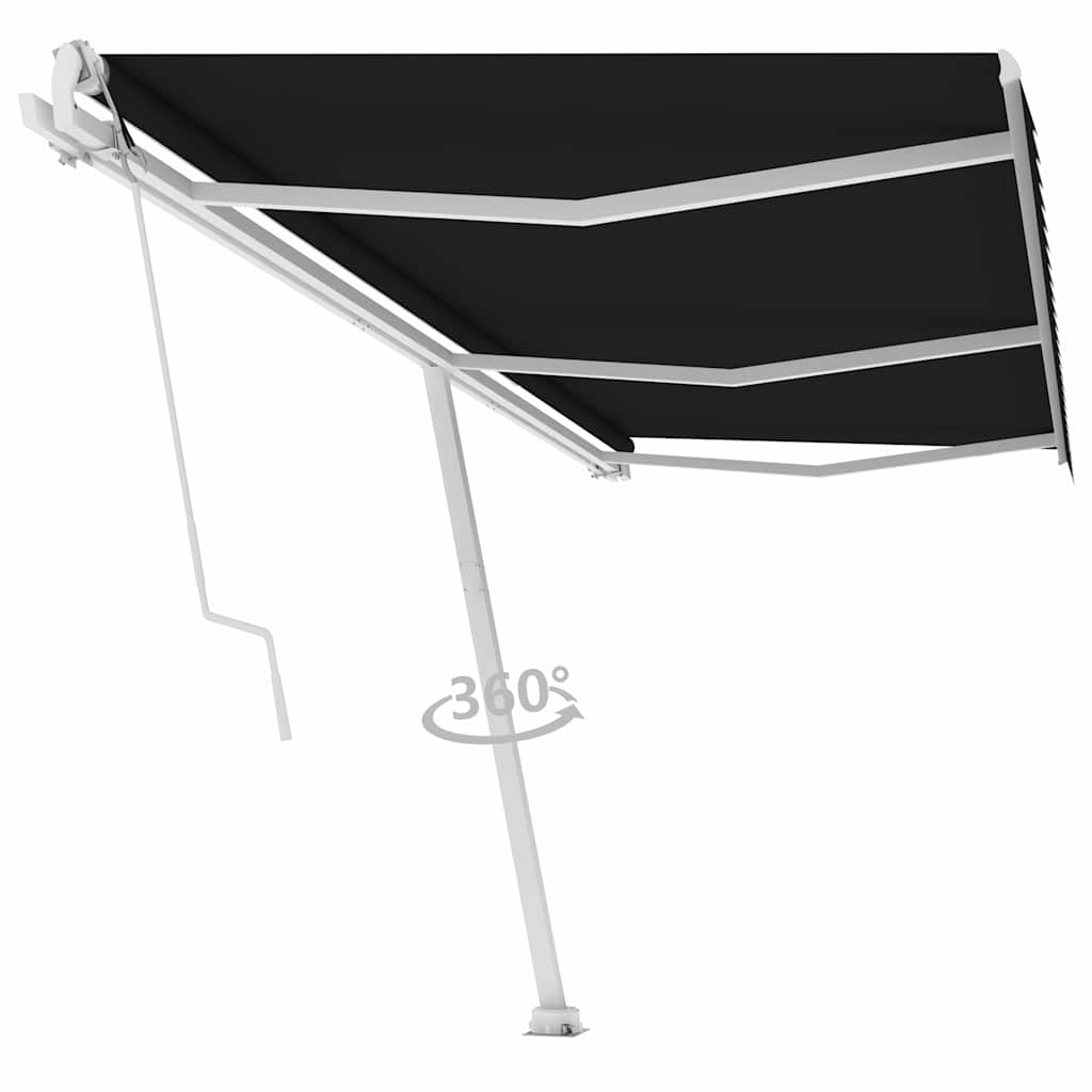 Samostojeća automatska tenda 600 x 300 cm antracit