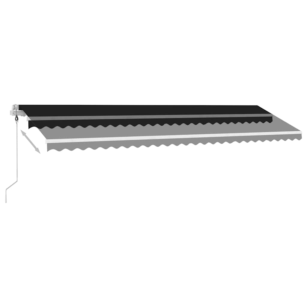 Samostojeća automatska tenda 600 x 300 cm antracit