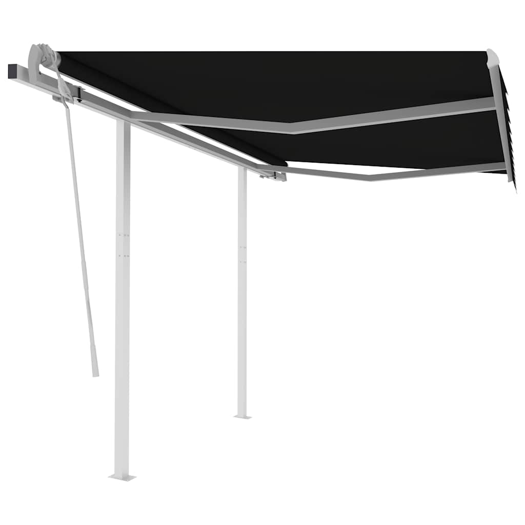 Tenda na ručno uvlačenje sa stupovima