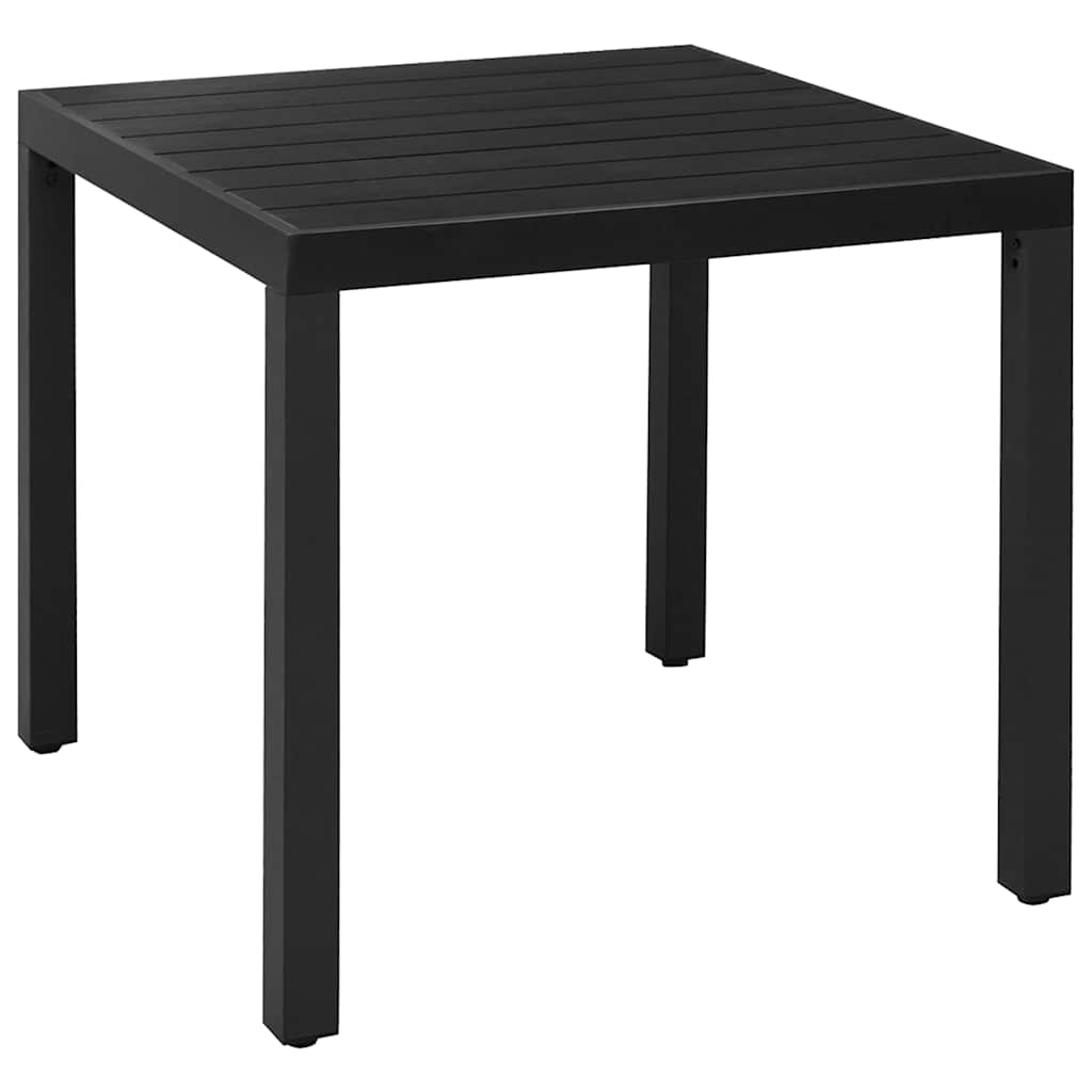 5-dijelni vrtni blagovaonski set aluminijski crni