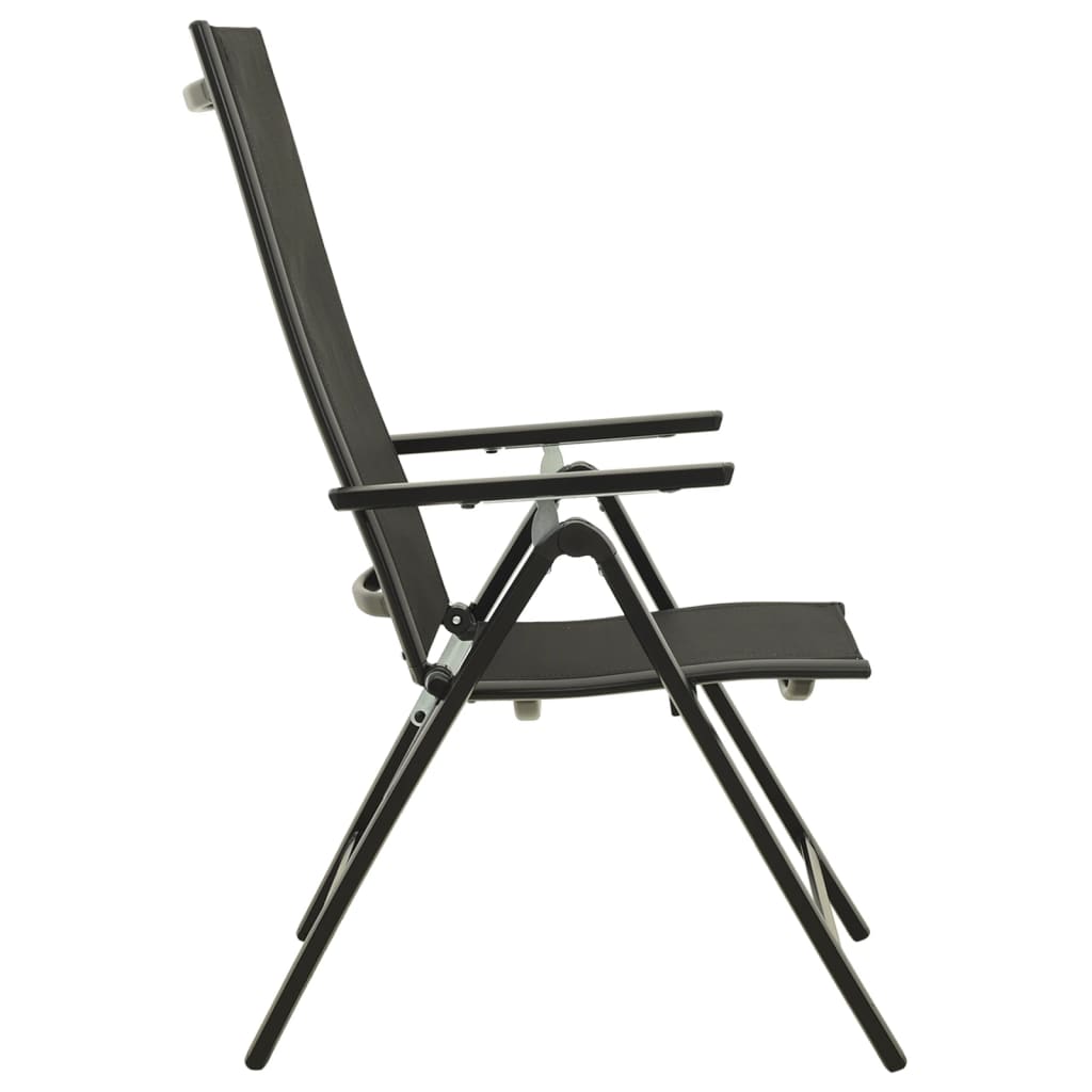 3-dijelni bistro set crni i antracit