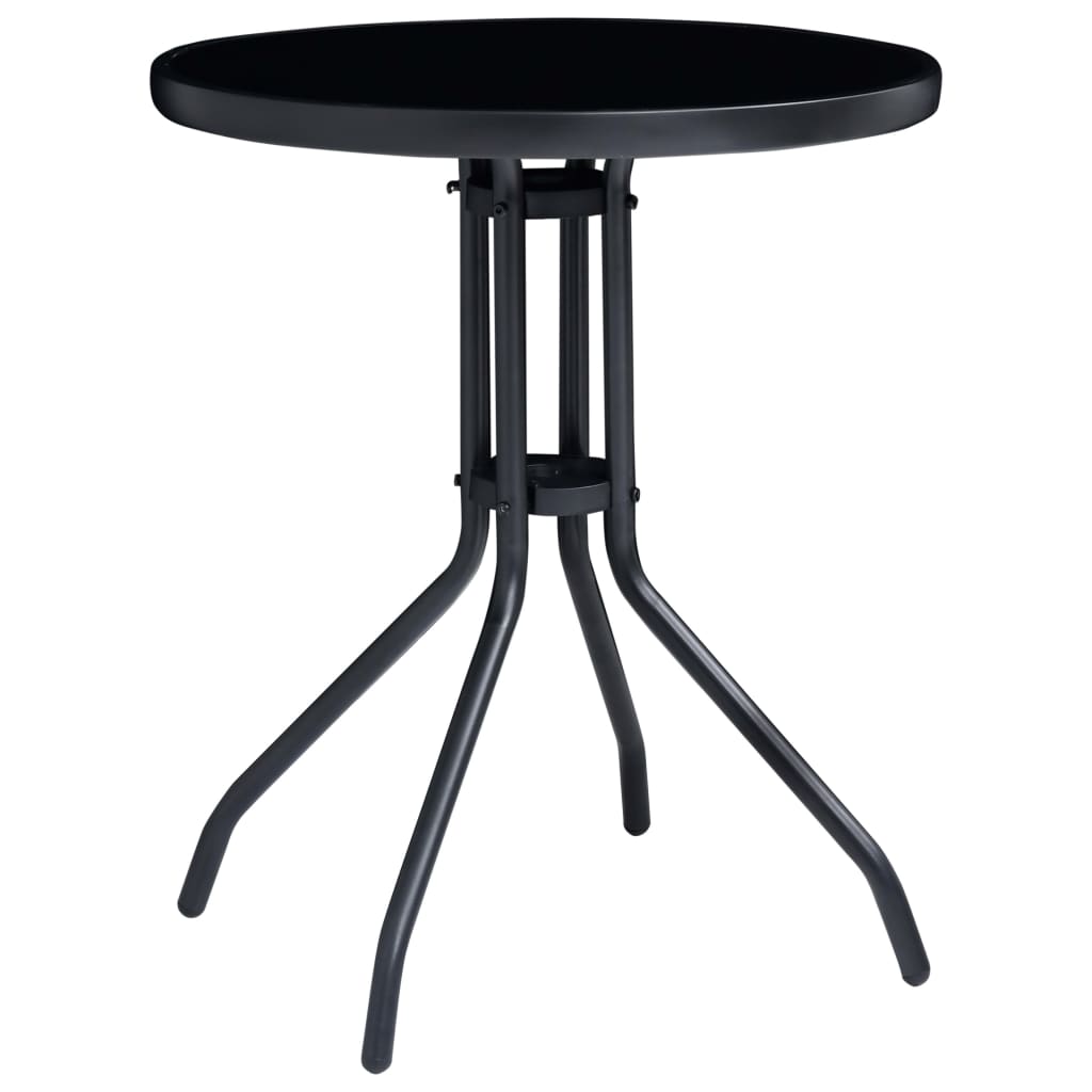 3-dijelni bistro set crni i antracit
