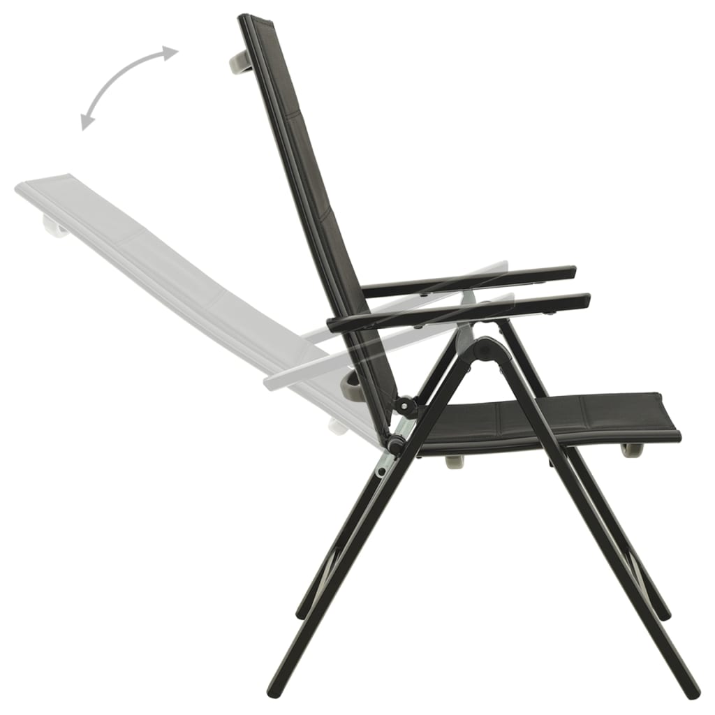 3-dijelni bistro set crni i antracit