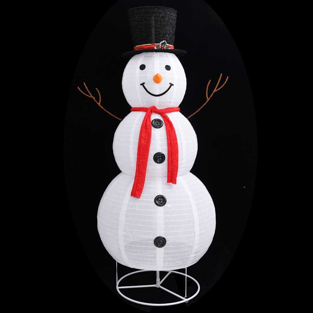 Ukrasna božićna figura snjegovića LED luksuzna tkanina 180 cm
