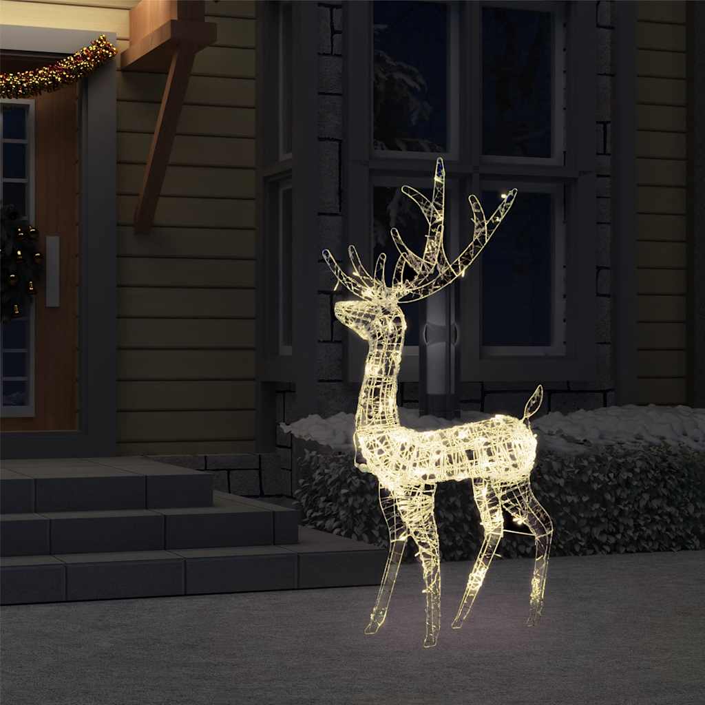Akrilni božićni ukrasni sob 140 LED lampica 120 cm tople bijele