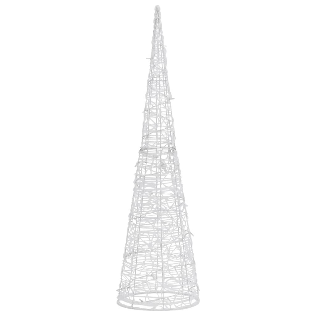 Akrilni ukrasni stožac s LED svjetlima plavi 120 cm
