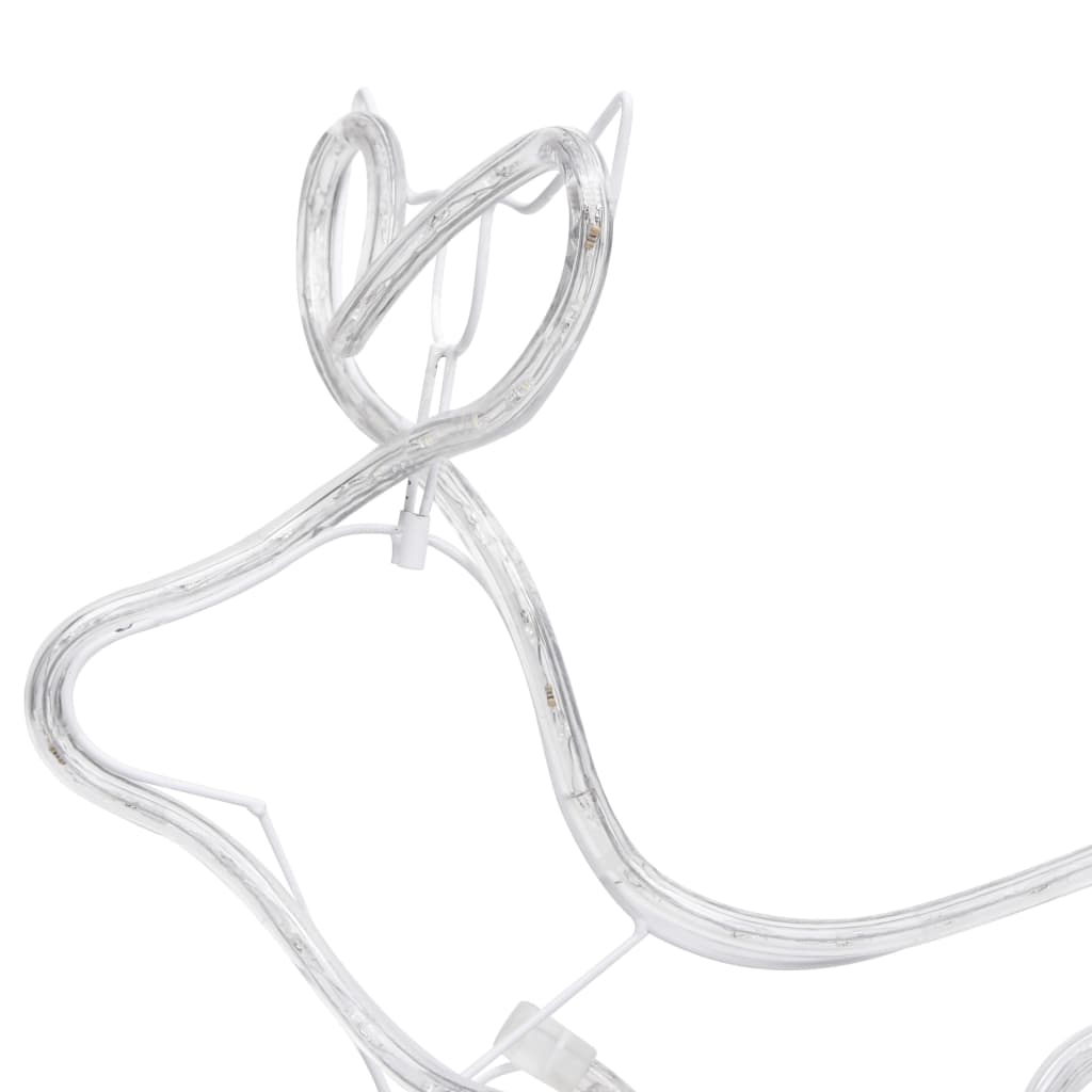 Ukrasni božićni sob i sanjke vanjski s 252 s LED žaruljama