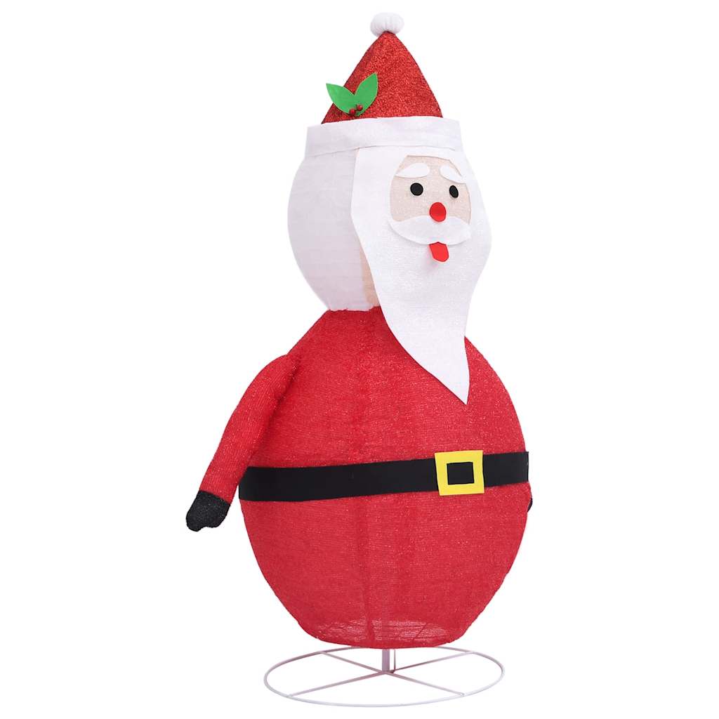 Ukrasna božićna figura Djeda Mraza LED luksuzna tkanina 120 cm