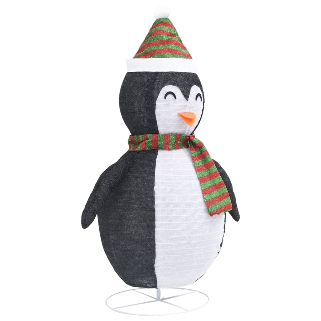Ukrasna božićna figura pingvina LED od luksuzne tkanine 60 cm